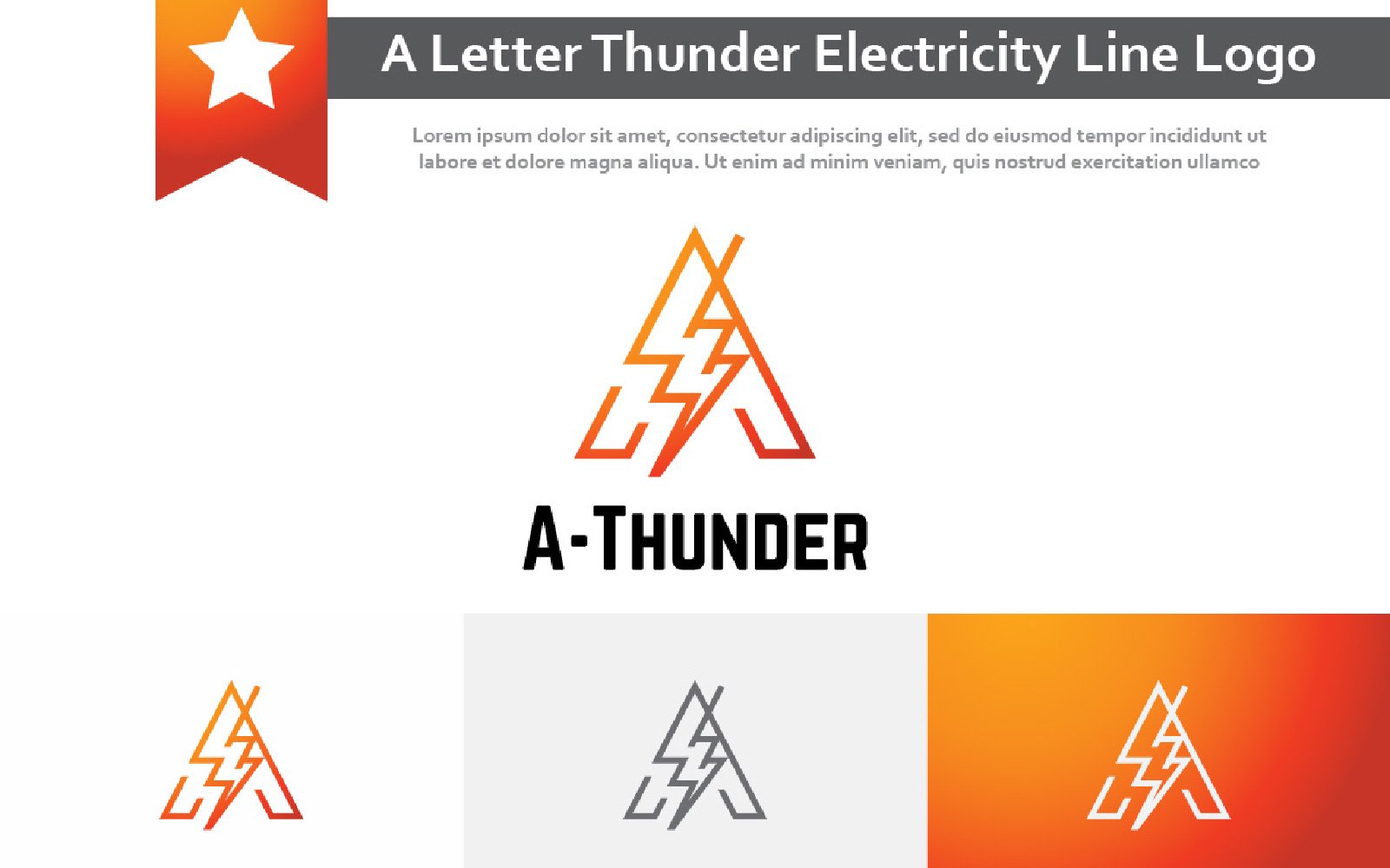 Template #211462 Thunder Storm Webdesign Template - Logo template Preview