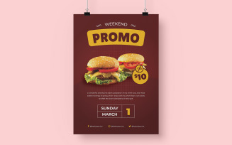 Food Poster Corporate identity template