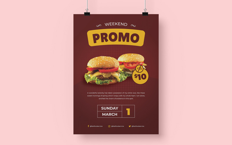 Food Poster Corporate identity template Corporate Identity