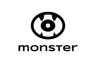 Monster Eye Mouth Teeth Wild Logo