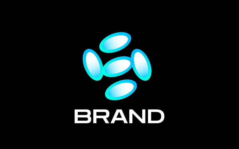 Tech Gradient Letter S Blue Logo Logo Template
