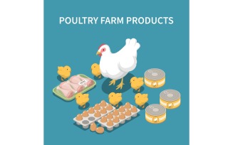 Poultry Farm Isometric 200810916 Vector Illustration Concept