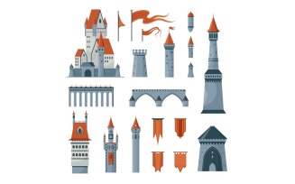 Castle Medieval Tower 201251837 Vector Illustration Concept