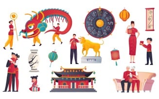 Chinese New Year 201251112 Vector Illustration Concept