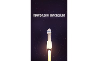 International Day Of Human Space Flight 201212650 Vector Illustration Concept