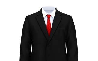 Man'S Suit Realistic 201221110 Vector Illustration Concept