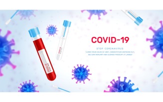 Coronavirus Vaccine Test Realistic Composition 1 201230955 Vector Illustration Concept