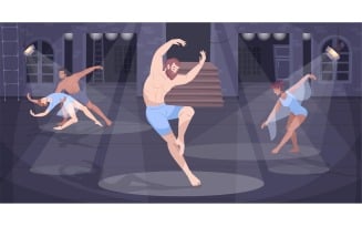 Dancer Ballet Flat 201250755 Vector Illustration Concept