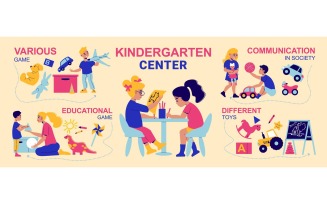 Kindergarten Infographics 210160526 Vector Illustration Concept