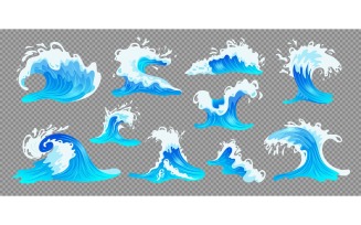 Ocean Wave Set 201251830 Vector Illustration Concept