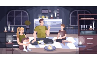 Power Outage Home 201250721 Vector Illustration Concept