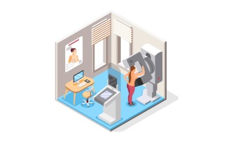 World Cancer Day Isometric Composition 201230141 Vector Illustration Concept