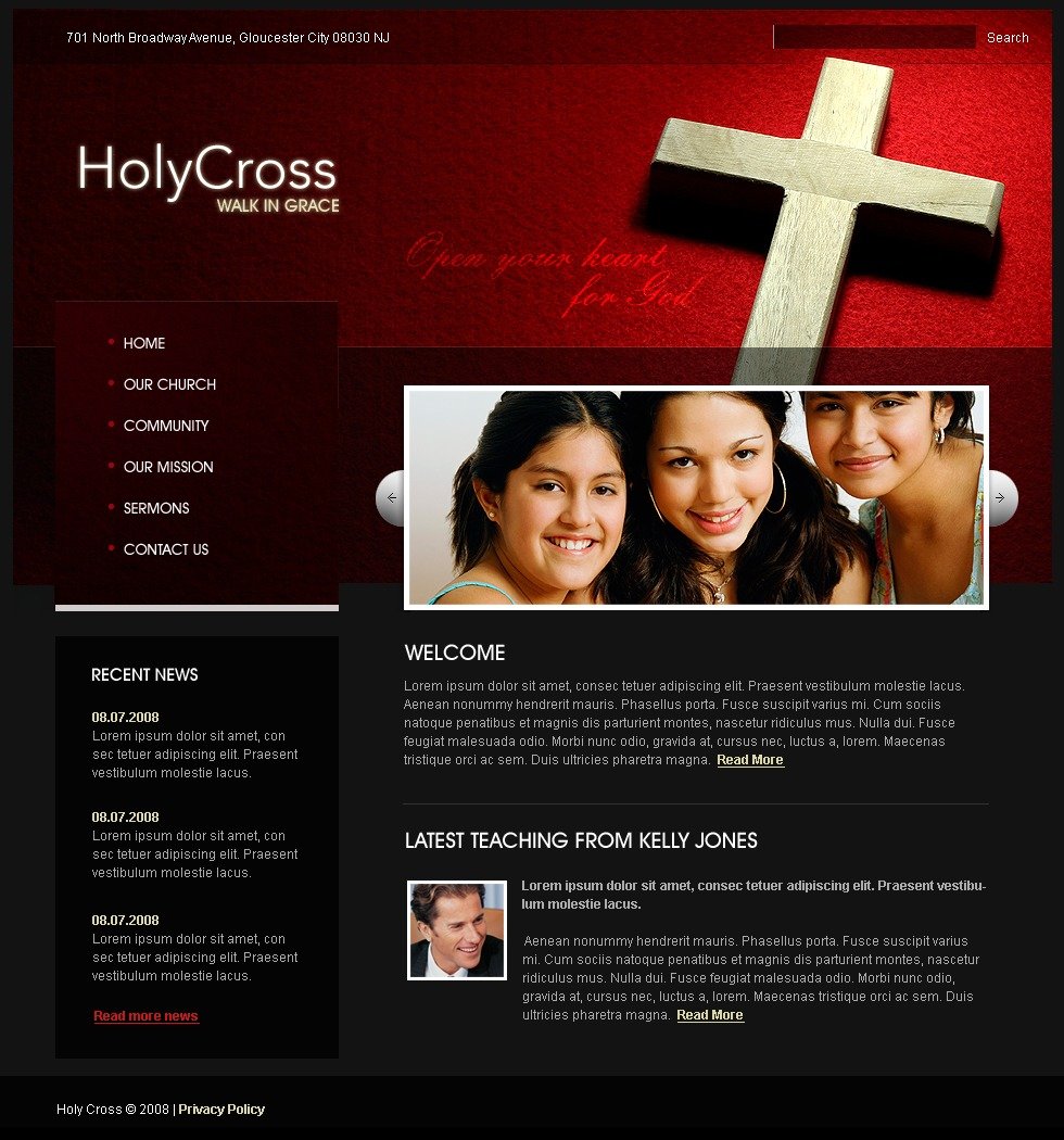 Christian Website Template 21284