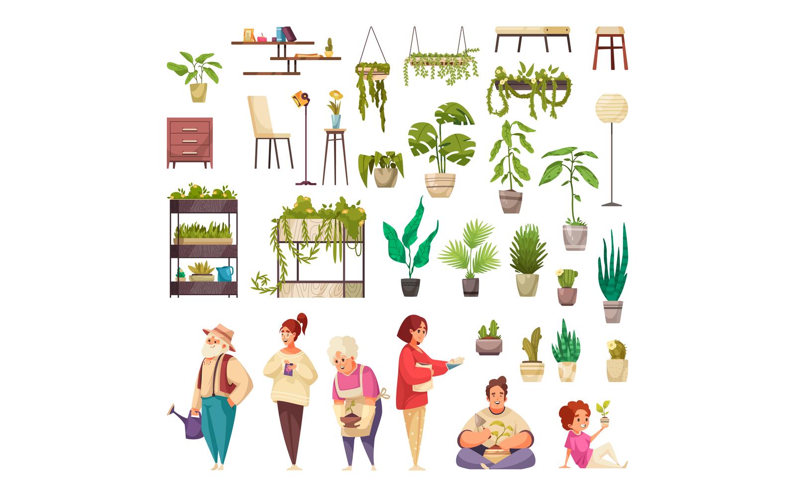 Kit Graphique #212063 Houseplant Home Divers Modles Web - Logo template Preview