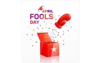 Fool'S Day 1 April Realistic Composition 2 201230950 Vector Illustration Concept