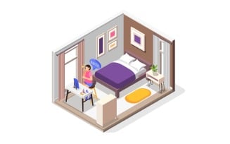Human Needs Isometric Icons Composition 201030121 Vector Illustration Concept