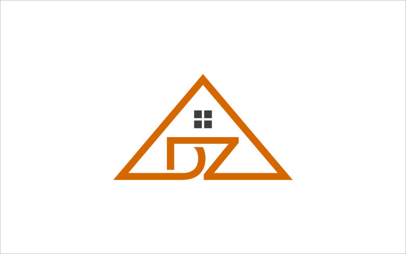 Letter DZ real estate vector template Logo Template