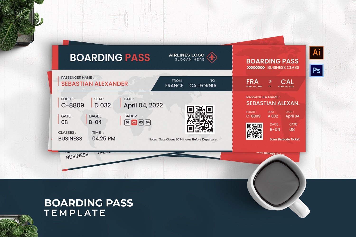 Template #212306 Flight Airplane Webdesign Template - Logo template Preview