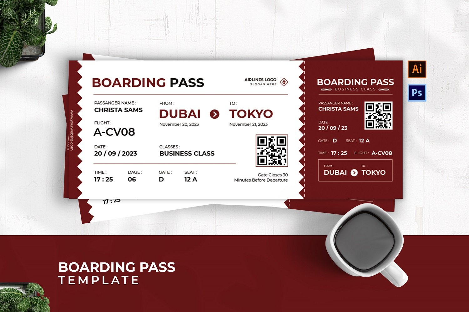 Template #212308 Flight Airplane Webdesign Template - Logo template Preview