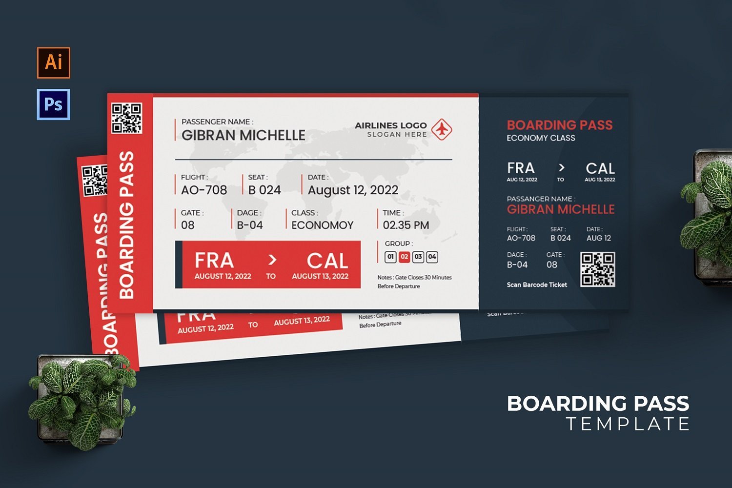 Kit Graphique #212312 Flight Embarquement Divers Modles Web - Logo template Preview