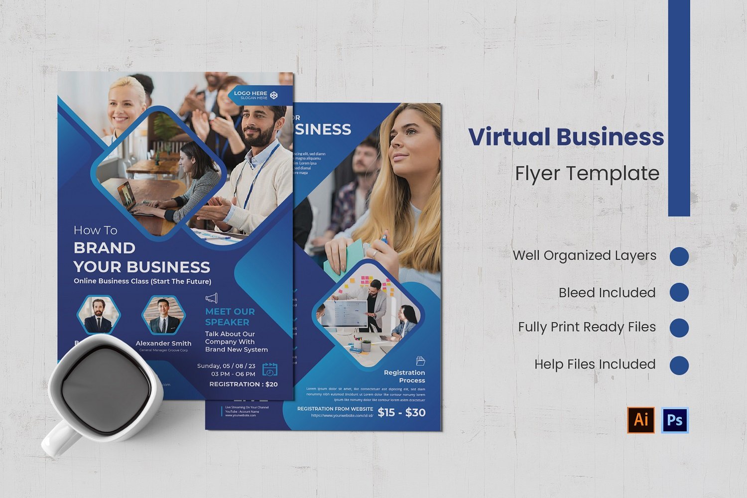 Template #212332 Business Flyer Webdesign Template - Logo template Preview