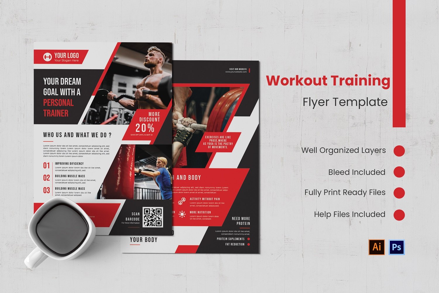 Template #212337 Flyer Brochure Webdesign Template - Logo template Preview