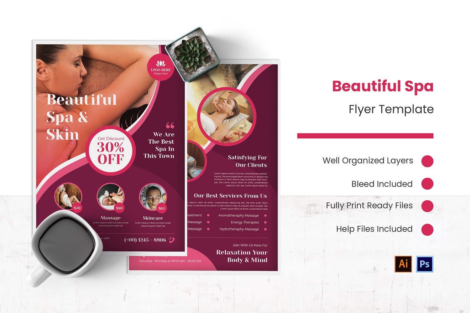 Template #212350 Flyer Background Webdesign Template - Logo template Preview