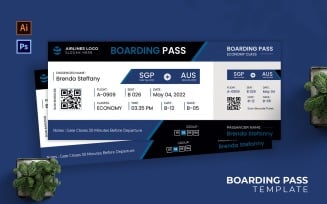 Airlines Business Boarding Pass