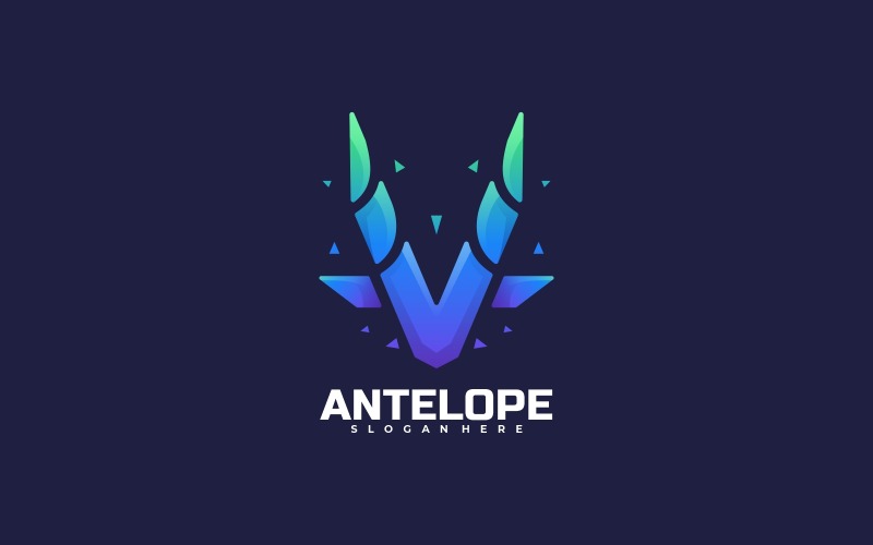 Antelope Gradient Logo Style Logo Template