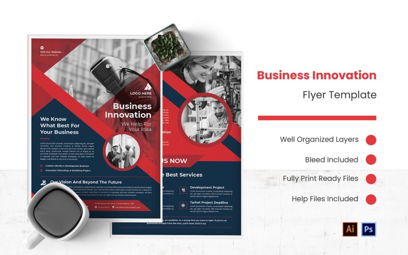 Business Innovation Flyer Corporate Identity