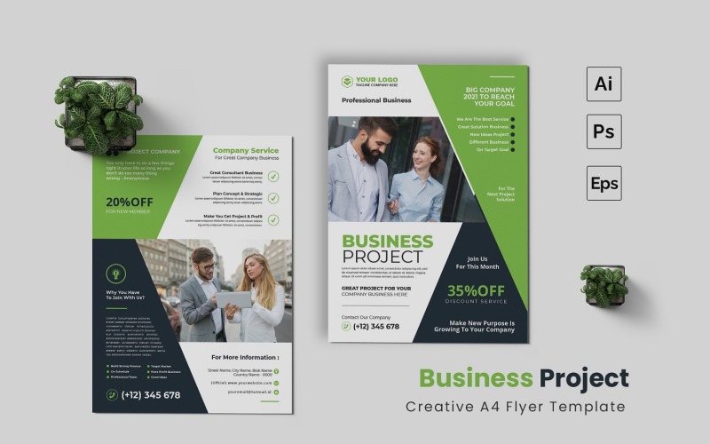 Business Project Flyer Template Corporate Identity