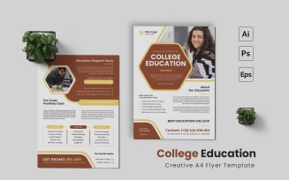 College Education Flyer Template