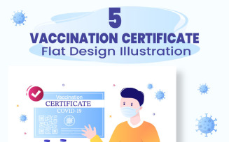 5 Covid-19 Vaccination Certificate Illustration