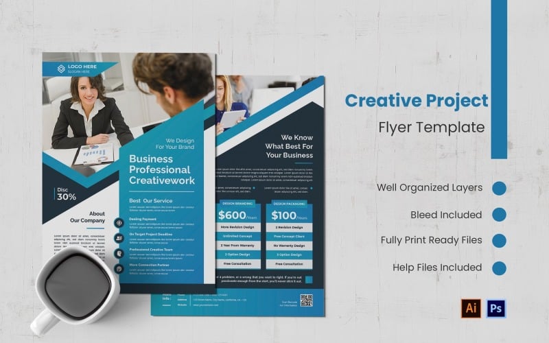 Creative Project Flyer Template Corporate Identity