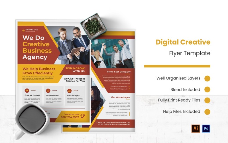 Digital Creative Agency Flyer Corporate Identity