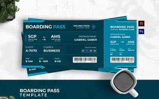 Flight Tourism Boarding Pass