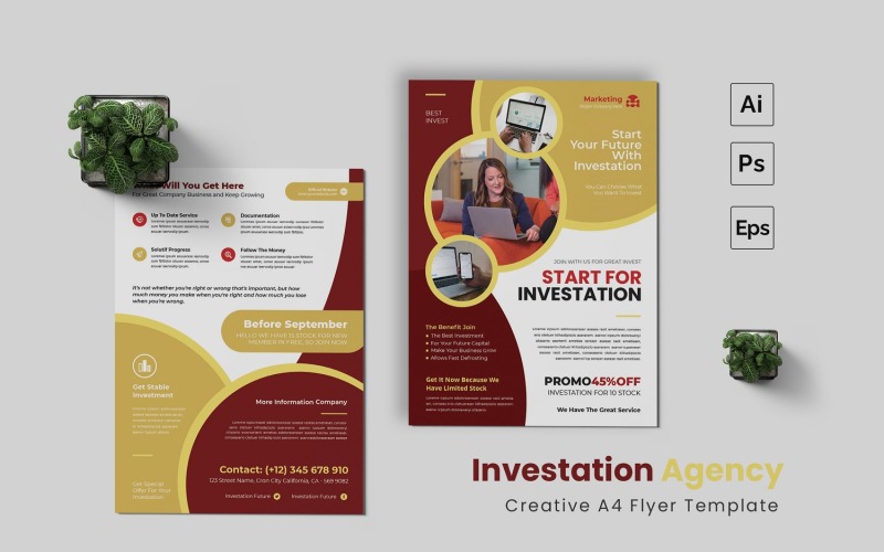 Investation Agency Flyer Template Corporate Identity