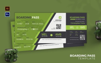 Nature Concept Boarding Pass