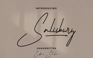 Salisbury Handwriting Font