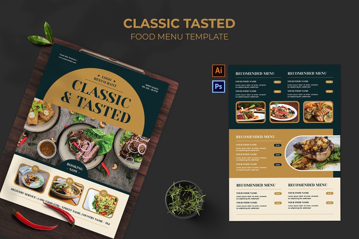 Template #212409 Design Food Webdesign Template - Logo template Preview