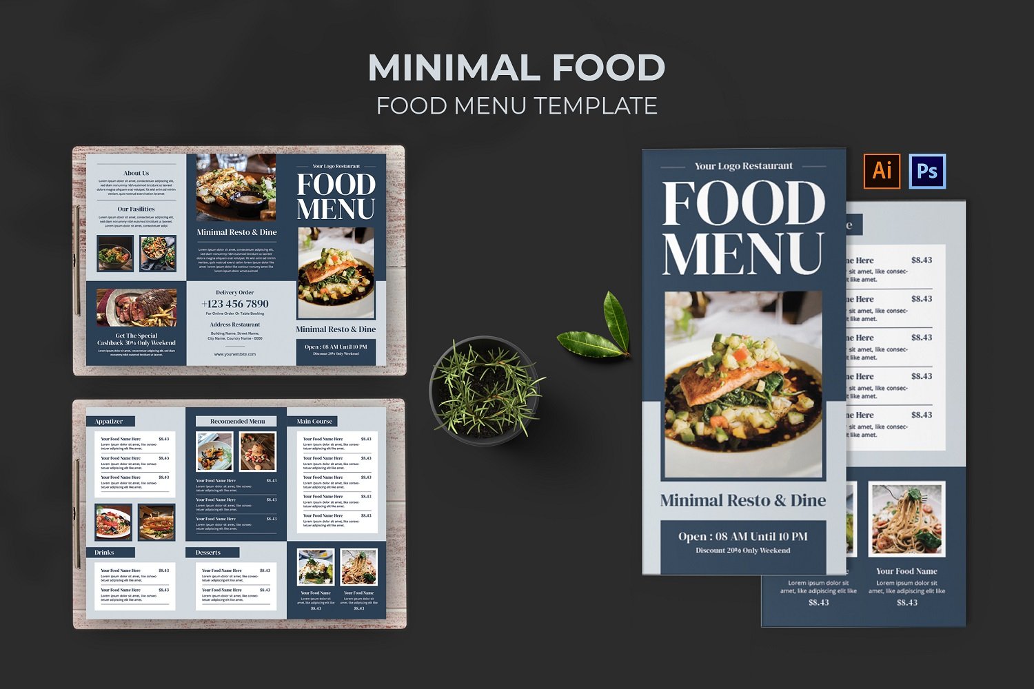 Kit Graphique #212411 Food Menu Divers Modles Web - Logo template Preview