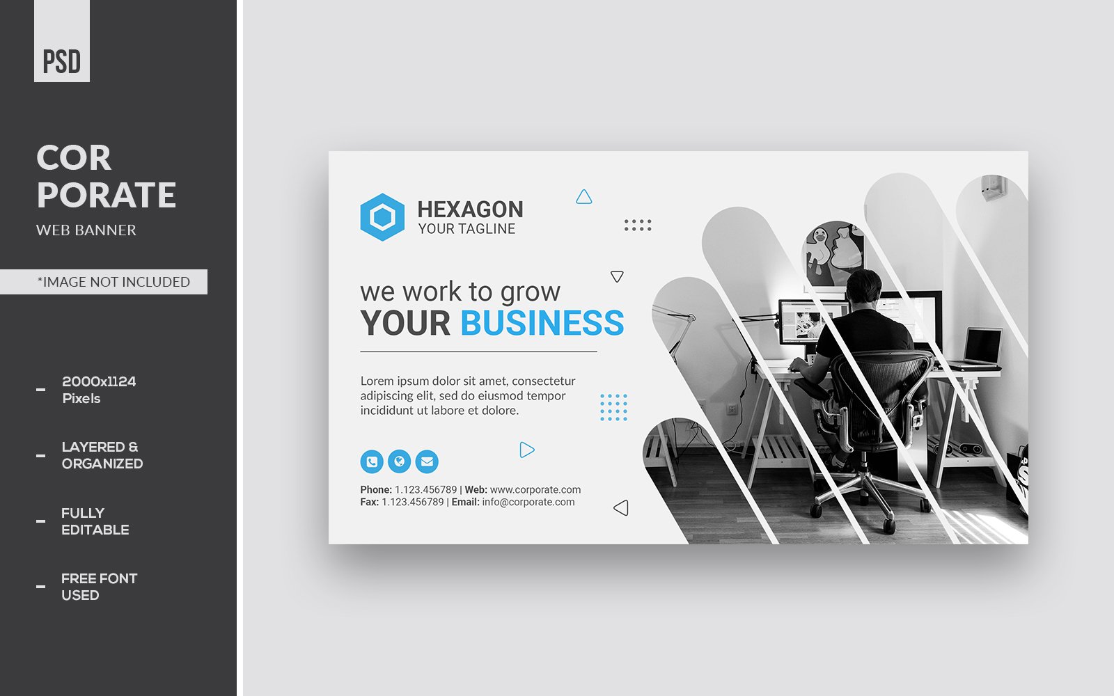 Template #212435 Banner Landing Webdesign Template - Logo template Preview