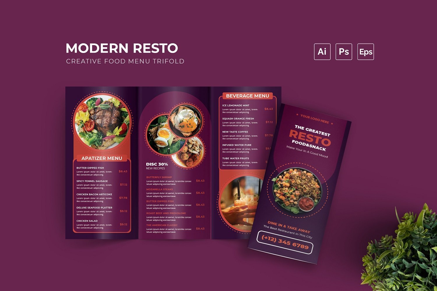 Kit Graphique #212444 Food Menu Divers Modles Web - Logo template Preview