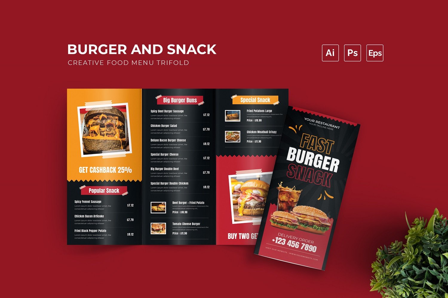 Template #212445 Design Food Webdesign Template - Logo template Preview