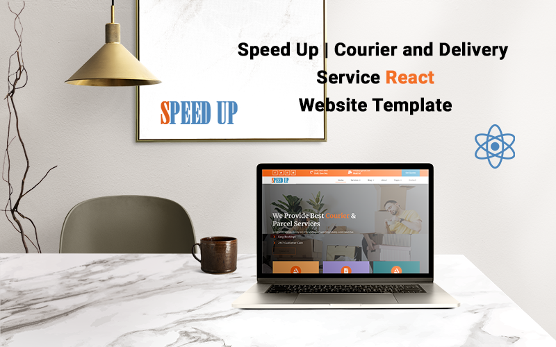 Speed Up| Courier and Delivery Service React Website Template