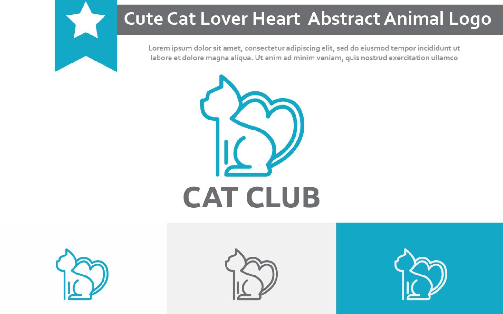 Template #212553 Cat Lover Webdesign Template - Logo template Preview