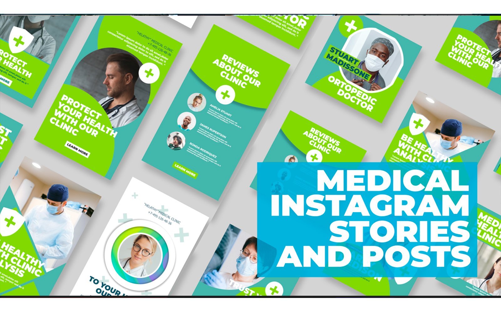 Kit Graphique #212575 Instagram Clinic Divers Modles Web - Logo template Preview