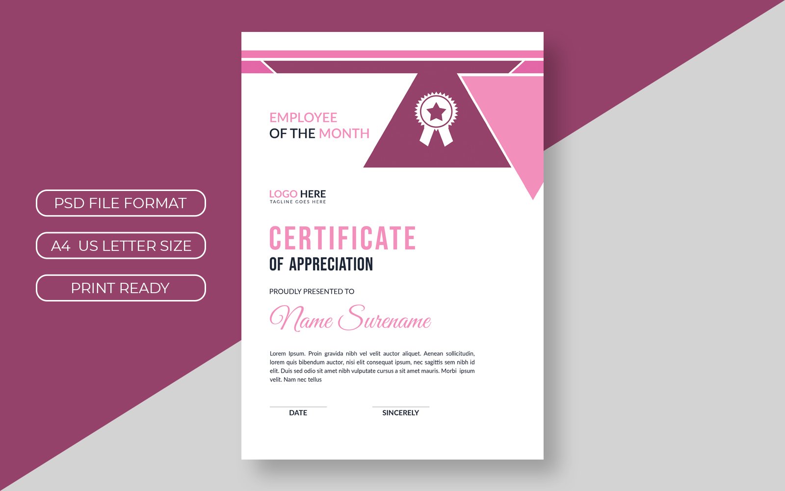 Kit Graphique #212627 Certificat Template Divers Modles Web - Logo template Preview