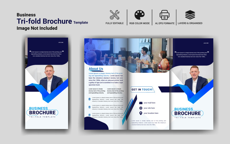 Business Tri-fold Brochure Corporate Identity