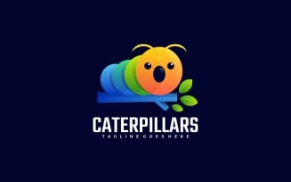 Caterpillar Gradient Colorful Logo